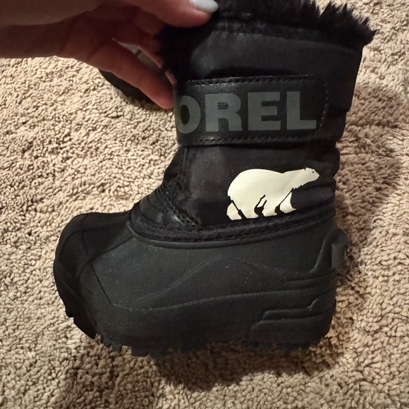 Sorel Toddler Black Boots Size 6 - Picture 1 of 5